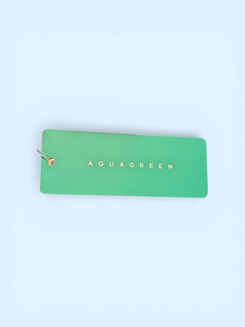 Aqua Green Teal Square-Neck One-Piece Swimsuit - Picture 4 of 4